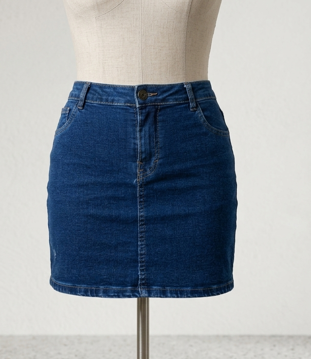Falda Jeans Strech Azul