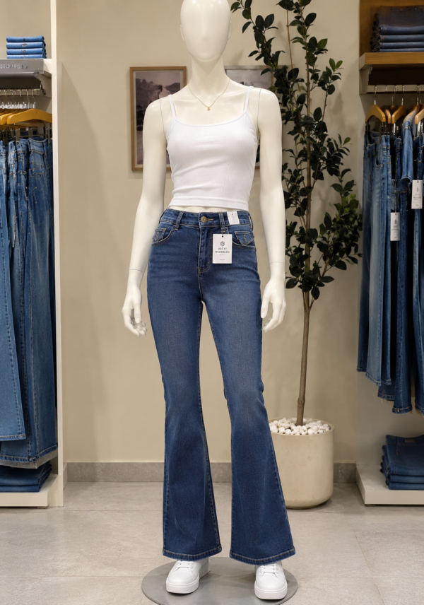 Pantalon Jeans sirena con tapa Confort Mujer
